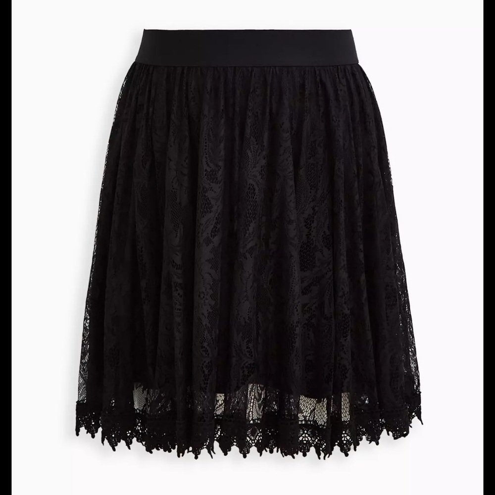 Torrid Black Lace Skirt